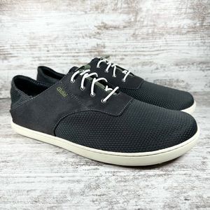 NEW Men’s Olukai Nohea Moku Black Slip On Sneakers Sz 10.5.